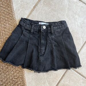 Zara kids girls denim jeans skort size 6